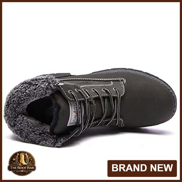 Waterproof Winter Hiking Boots Women's Size 8 Warm Faux Fur Lined - Picture 5 of 8